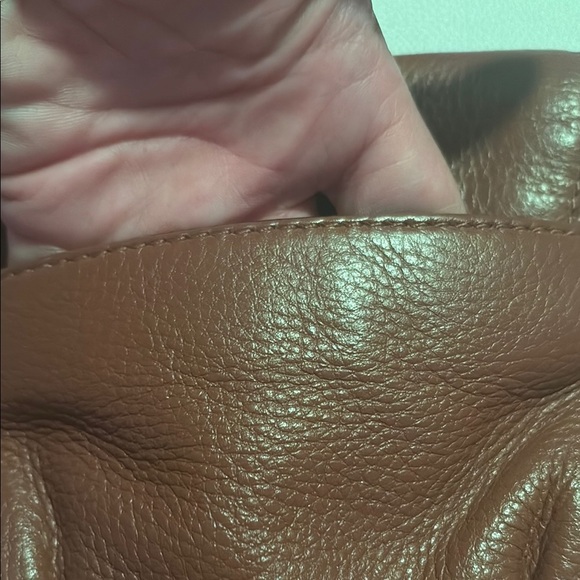 Michael Kors Small Brown Pebbled Leather Crossbody Bag - Picture 7 of 12